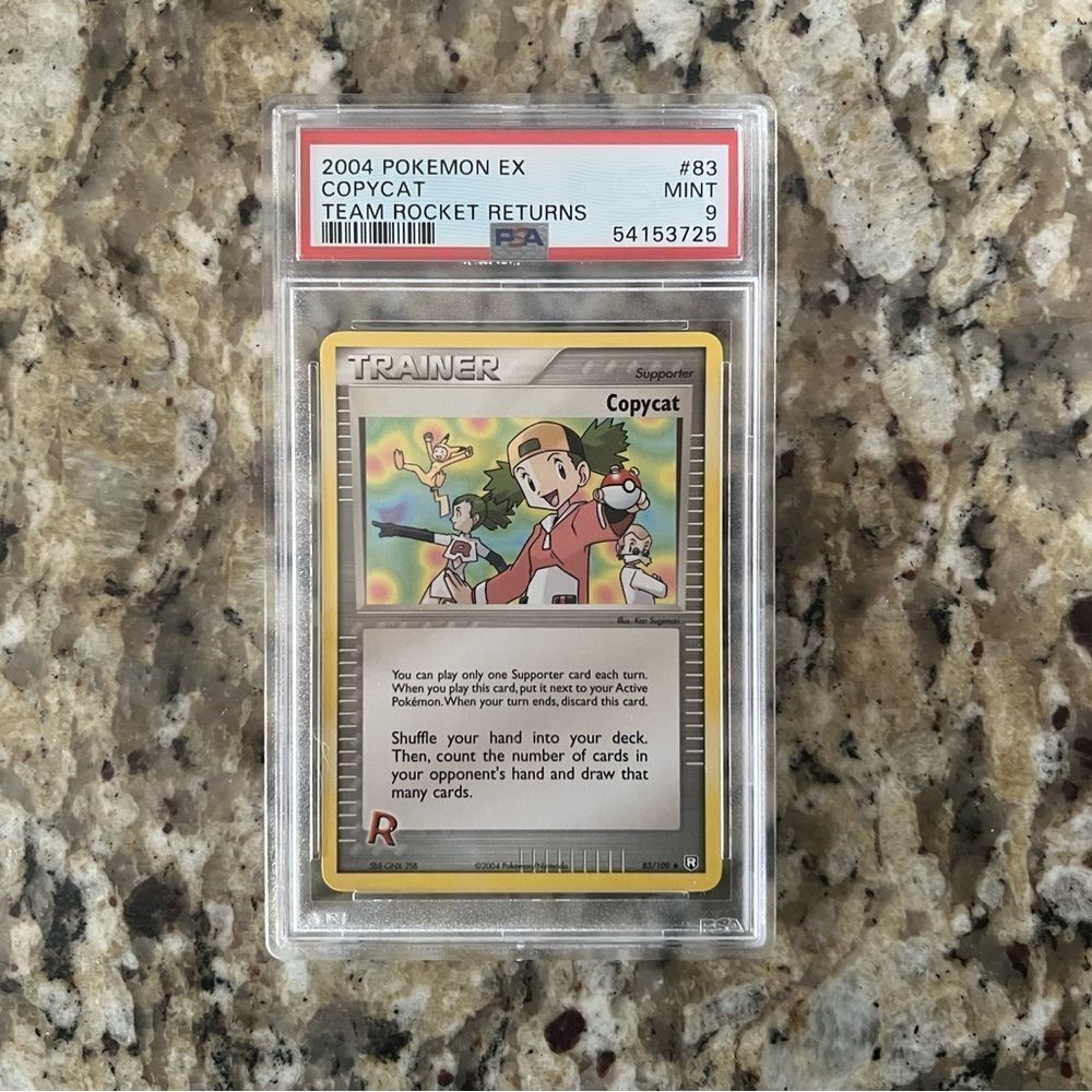 PSA 9 Mint Copycat 2004 EX Team Rocket Returns #83